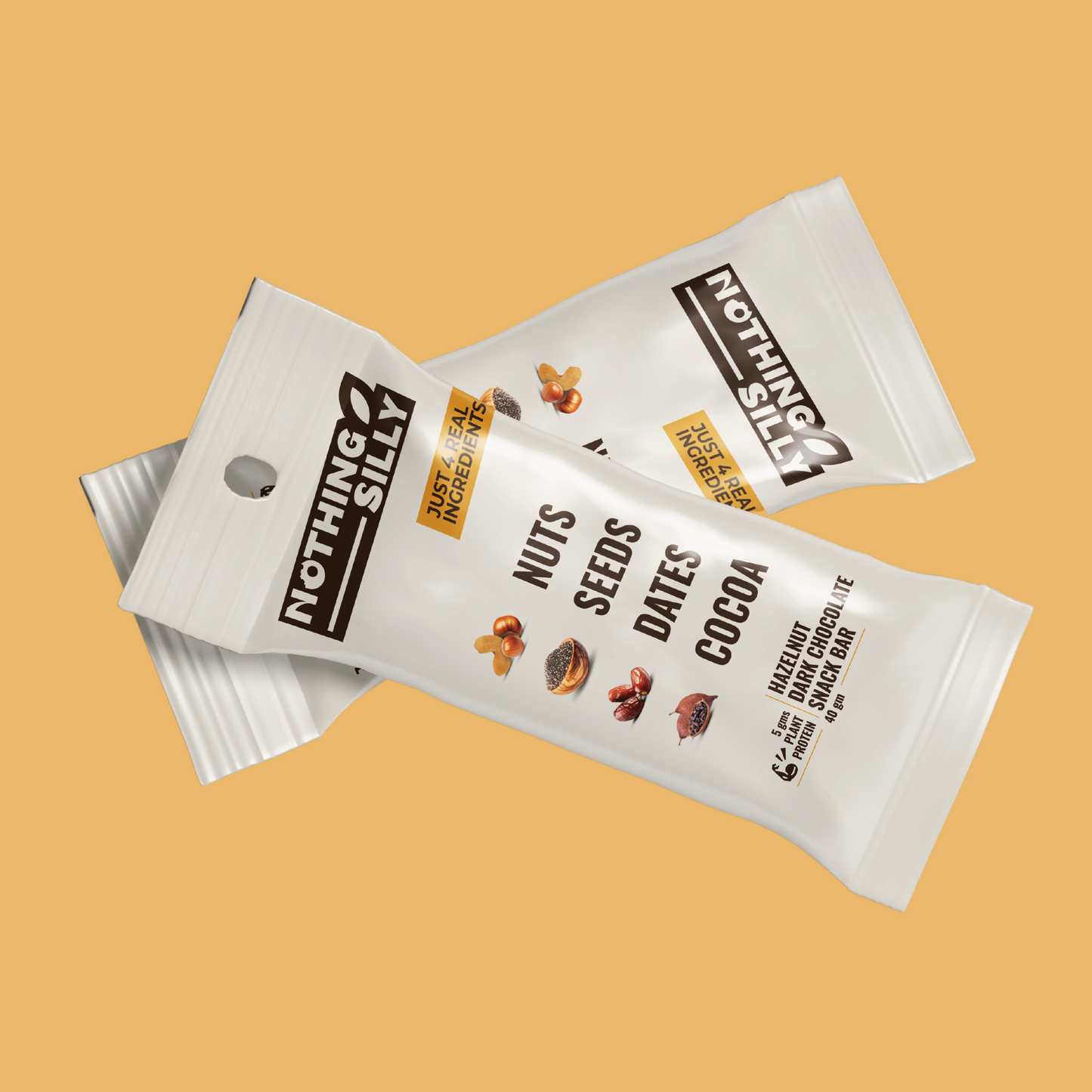 Hazelnut chocolate snack bar - 100% natural