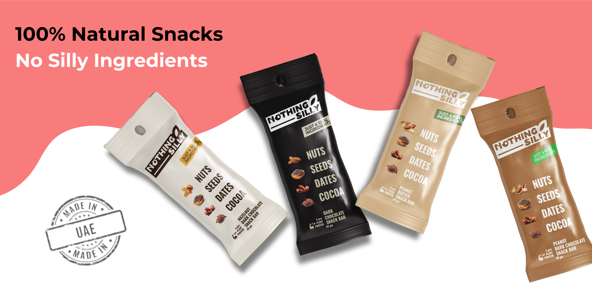 100% Natural Snack Bars | Nothing Silly